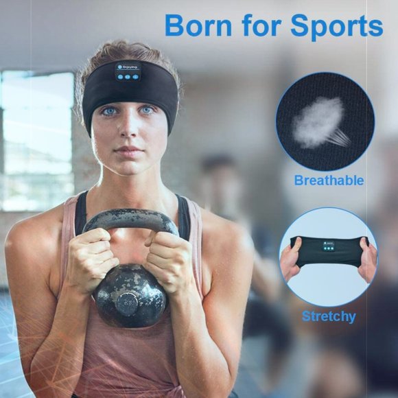 Wireless Bluetooth Sports Headband/Sleep Mask - Picture 8 of 9